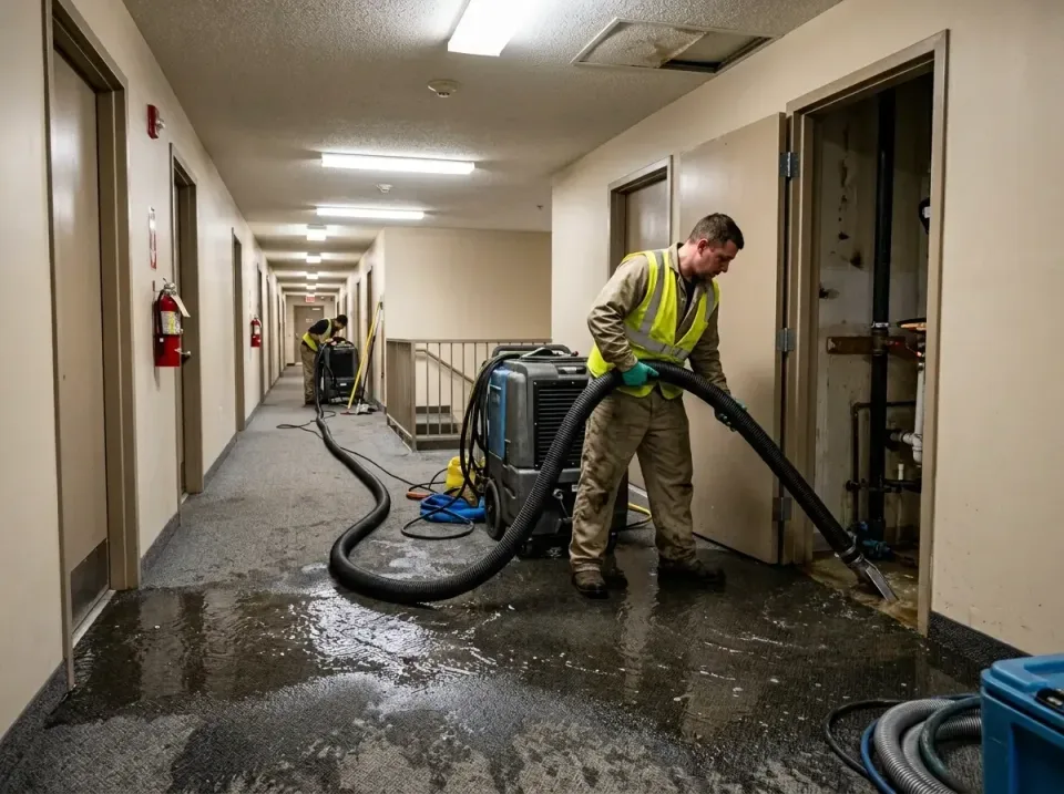 multi-unit-apartment-hallway-f-005 — frequently asked questions, Emergency Burst Pipe Water Extraction & Removal in Toftrees…